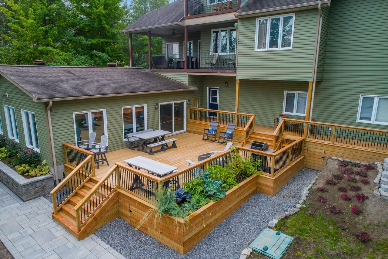 Beautiful stained deck